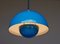 Lampada a sospensione Flowerpot VP1 blu di Verner Panton per Louis Poulsen, anni '60, Immagine 6