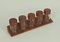 Teak Spice Rack from Digsmed, Set of 6 2