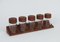 Teak Spice Rack from Digsmed, Set of 6 4