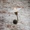 Vintage Brass & White Opaline Glass Wall Light 9