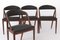 Vintage Chairs in Teak by Kai Kristiansen for Schou Andersen, 1960s, Set of 4 6