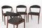 Chaises Vintage en Teck par Kai Kristiansen pour Schou Andersen, 1960s, Set de 4 2