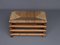Mid-Century French Pine and Rattan Stool, Image 7