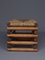 Mid-Century French Pine and Rattan Stool, Image 9
