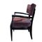 Dining Chairs in Black Laquerade Wood and Velvet, Set of 6 3