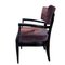 Dining Chairs in Black Laquerade Wood and Velvet, Set of 6, Image 3