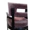 Dining Chairs in Black Laquerade Wood and Velvet, Set of 6 2