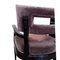 Dining Chairs in Black Laquerade Wood and Velvet, Set of 6, Image 2