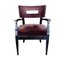 Dining Chairs in Black Laquerade Wood and Velvet, Set of 6 1