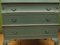 Bureau Antique Bleu en Noyer 16