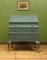 Vintage Blue Bureau Desk in Walnut, Image 1