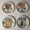 Aperitif Saucers with Drawing by Piero Fornasetti, 1960s, Set of 8 2