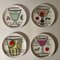 Aperitif Saucers with Drawing by Piero Fornasetti, 1960s, Set of 8, Image 3