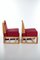 Vintage French Set of Oak Designer Chairs, 1970s, Set of 2 5