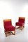 Vintage French Set of Oak Designer Chairs, 1970s, Set of 2 6