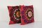 Suzani Red Cushion Covers, Set of 2 3