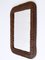 Modern Italian Rattan & Bamboo Rectangular Wall Mirror, 1960s 4