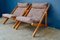 Vintage Solid Pine Chiliennes Lounge Chairs, Set of 2 3