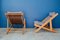 Vintage Solid Pine Chiliennes Lounge Chairs, Set of 2 8