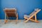 Vintage Solid Pine Chiliennes Lounge Chairs, Set of 2, Image 8