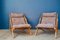 Vintage Chiliennes Sessel aus massivem Kiefernholz, 2er Set 1