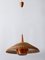 Large Modern Rattan & Copper Pendant Lamp, 1970s, Image 1