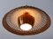 Large Modern Rattan & Copper Pendant Lamp, 1970s, Image 10