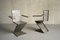 French Zig-Zag Chairs in Steel, 1950, Set of 8, Image 14