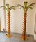 Palm Tree Floor Lamps in Brass & Murano Glass, Set of 2 4