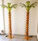 Palm Tree Floor Lamps in Brass & Murano Glass, Set of 2 13