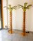 Palm Tree Floor Lamps in Brass & Murano Glass, Set of 2 3