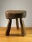 Tabouret Tripode Moderniste Brutaliste, France, 1950s 2