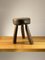 Modernist French Brutalist Tripod Stool, 1950s, Image 1