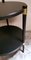 Runder italienischer Vintage Couchtisch aus ebonisiertem Holz 11