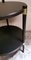 Tavolino da caffè rotondo vintage in legno ebanizzato, Immagine 11
