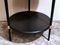 Vintage Italian Round Coffee Table in Ebonized Wood, Image 10