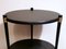 Vintage Italian Round Coffee Table in Ebonized Wood, Image 8