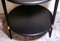 Vintage Italian Round Coffee Table in Ebonized Wood 7