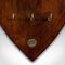 Antique Walnut Lodge Keymasters Board Key Shield 6