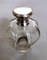 Art Deco Italian Crystal Toiletry Bottles and Silver Lid, Set of 2 8