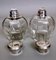 Art Deco Italian Crystal Toiletry Bottles and Silver Lid, Set of 2 10