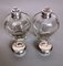 Art Deco Italian Crystal Toiletry Bottles and Silver Lid, Set of 2 9