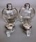 Art Deco Italian Crystal Toiletry Bottles and Silver Lid, Set of 2 11