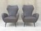 Armchairs in Imitation Leather, 1950s, Set of 2 1