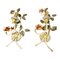 Italian Tole Flower Sconces, Set of 2, Image 1