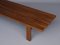 Mid-Century Slatted Wooden Bench, 1960s 8