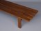 Mid-Century Slatted Wooden Bench, 1960s, Image 8
