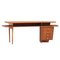 Executive Writing Desk in Walnut with Stunning Wood Grain, Image 7