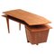 Executive Schreibtisch aus Nussholz mit Holzmaserung 1
