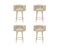 Marshmallow Barstool by Royal Stranger, Set of 4 1